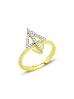 Arrowhead Silver Gold Ring