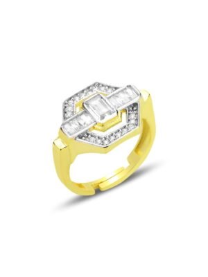 The Promise Silvre Gold Adjustable Ring