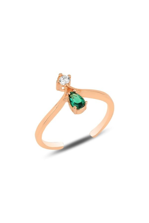 Beloved Multicolored Silver Gold Adjustable Ring