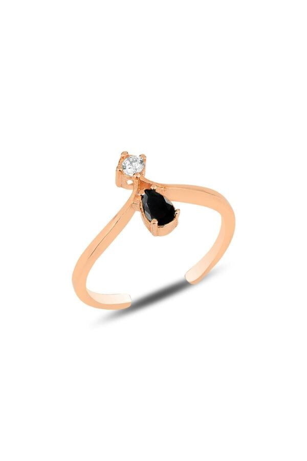 Beloved Multicolored Silver Gold Adjustable Ring