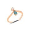 Beloved Multicolored Silver Gold Adjustable Ring