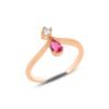 Beloved Multicolored Silver Gold Adjustable Ring
