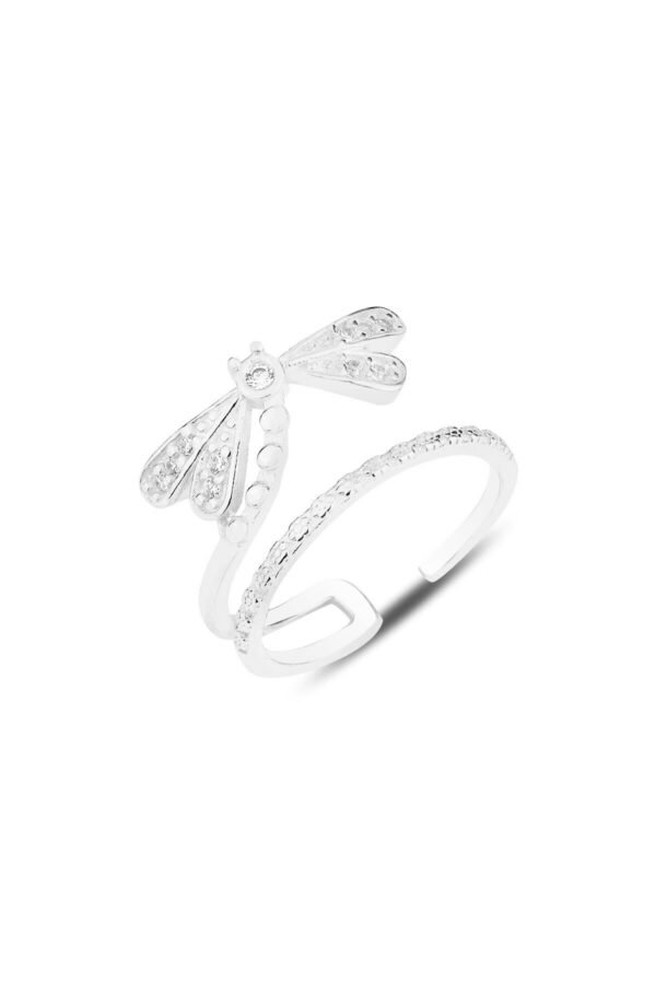 The Butterfly Silver Adjustable Rings