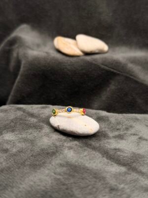 Colorful 925 Silver Ring