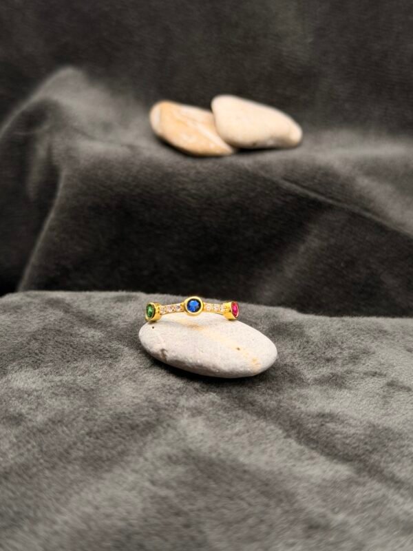Colorful 925 Silver Ring