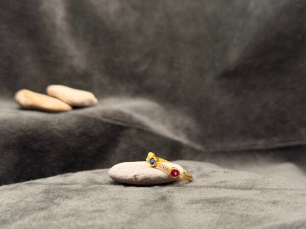 Colorful 925 Silver Ring