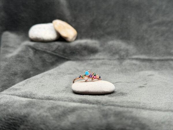 Multi-Stone 925 Sterling Silver Ring